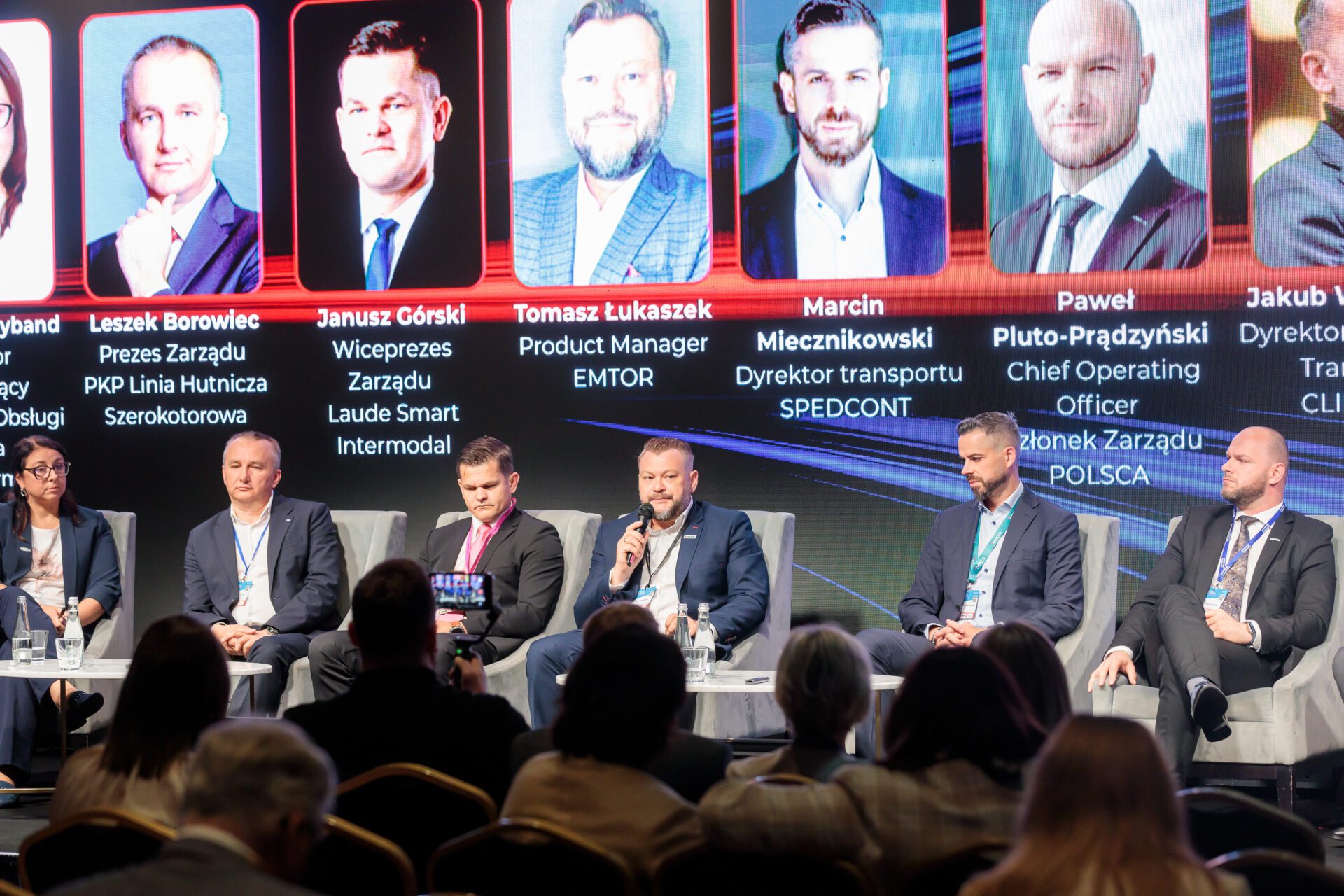 Tomasz Łukaszek podczas debaty na Kongresie Intermodal in Poland